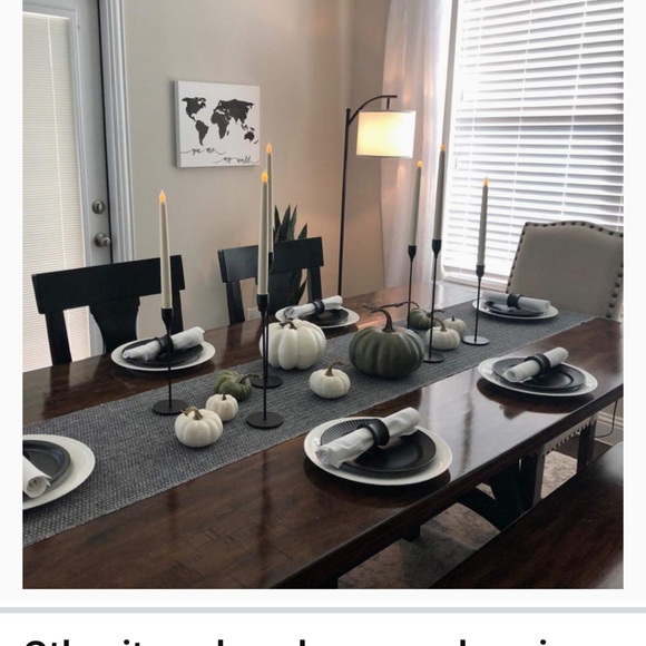 Matte Black Candle Holders Set of 3 - Picture 4 of 4